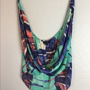 OLIVACEOUS Halter top with cowl neck detail! 💗